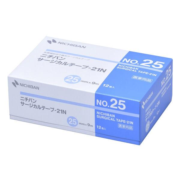 ニチバン サージカルテープ‐21N 25mm×9m No.25　1箱（12巻入）