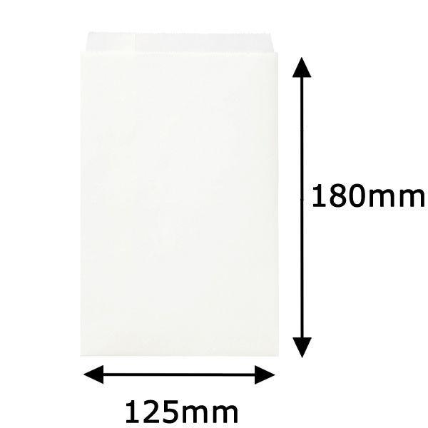 アスクル 紙平袋 白 無地 小 1袋（200枚入）【紙袋】 オリジナル