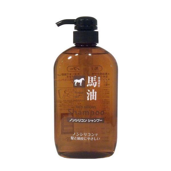 LOHACO - 馬油 シャンプー ポンプ 600ml 熊野油脂