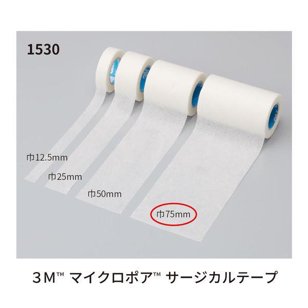 スリーエム ジャパン 3M マイクロポア サージカルテープ（医療用テープ） 75mm×9.1m 1530-3 1箱（4巻入）
