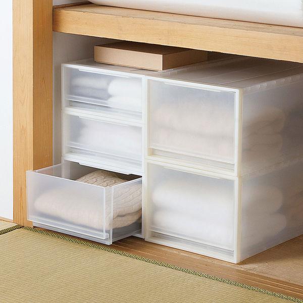 収納ケース　衣装ケース　無印良品　ポリプロピレン LOHACO - 無印良品 収納 ポリプロピレン 衣装ケース 大 約幅40×奥行65
