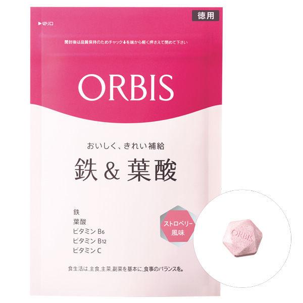ORBIS（オルビス） 鉄＆葉酸（ストロベリー風味） 徳用 75日〜150日分（1.0g×150粒） サプリメント