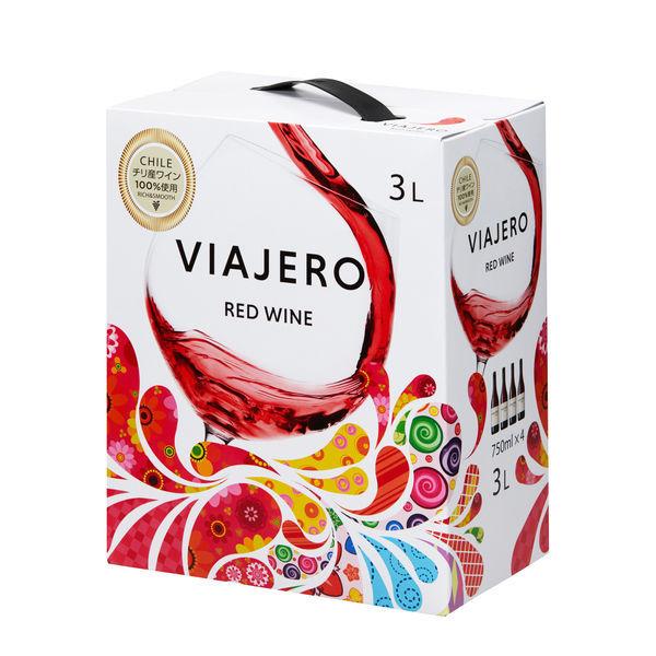 【赤ワイン】ヴィアヘロ 赤 3000ml 【中口】  箱ワイン