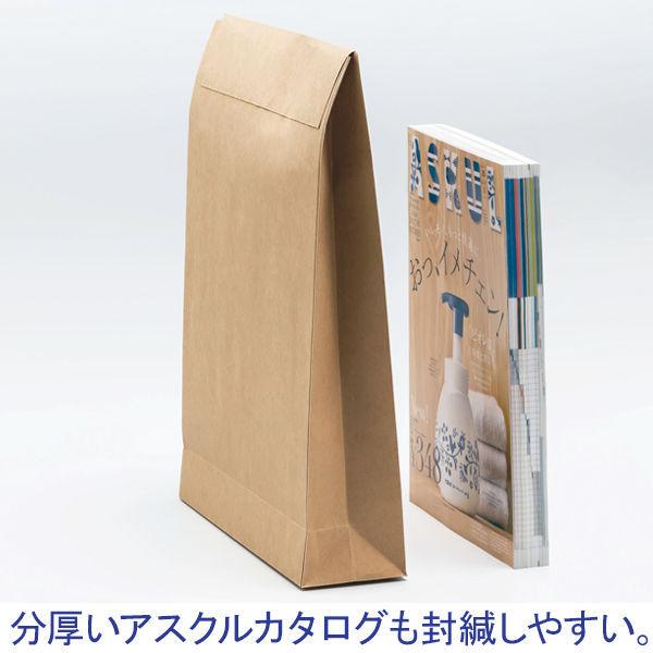 「現場のチカラ」 スーパーバッグ 宅配袋（紙製） フィルム貼り 白 中サイズ 封かんシール付 1パック（100枚入） オリジナル