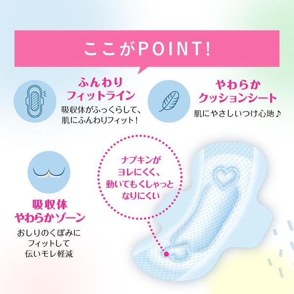 LOHACO - エリス 新・素肌感 羽つき 昼用 20.5cm ふつう〜多い日用
