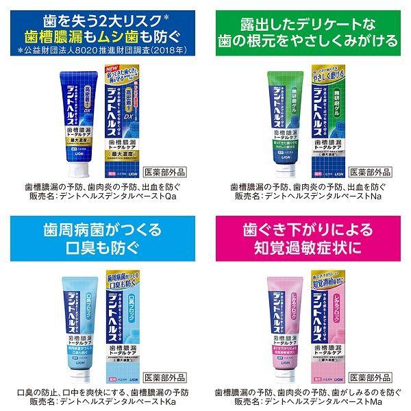 アチコムパフェ　デンタルケア歯磨き粉 LOHACO - 歯磨き粉 デントヘルス 薬用ハミガキ しみるブロック 85g