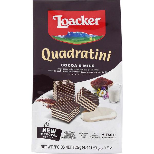 Loacker（ロアカー） クワドラティーニ ココア＆ミルク 1袋 ウェハース 輸入菓子