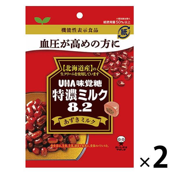LOHACO - 味覚糖 機能性表示食品 特濃ミルク8.2 あずきミルク 1セット