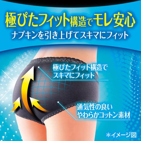 サニタリーショーツ 生理用品 ソフィ 極ぴたFIT 通気コットンタイプ グレー Lサイズ 生理用ショーツ 1パック (1枚)