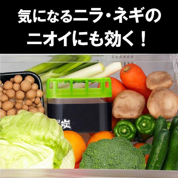 LOHACO - 脱臭炭 冷蔵庫 野菜室用 脱臭剤 置き型 ニラ・ネギの臭いも