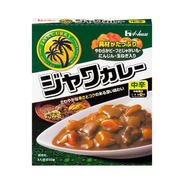 ハウス食品　ジャワカレー　中辛　210g　1食