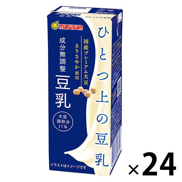 LOHACO - マルサンアイ ひとつ上の豆乳 成分無調整豆乳 200ml 1箱（24本入）