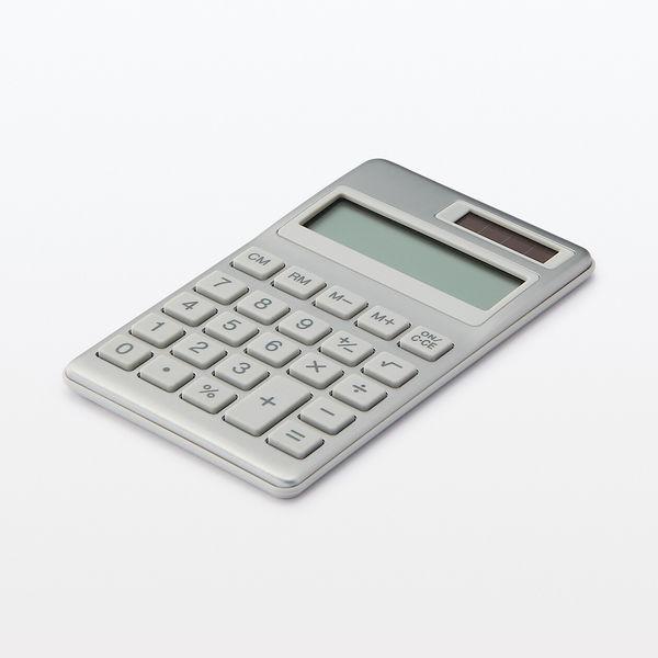 【廃盤】　無印良品　電卓　レア　丸ボタン LOHACO - 無印良品 電卓8桁 アルミ（BO‐193） 良品計画