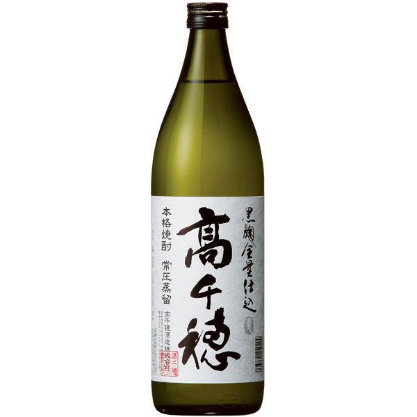 高千穂酒造　高千穂　黒麹・麦焼酎　白ラベル（常圧蒸留）　900ml