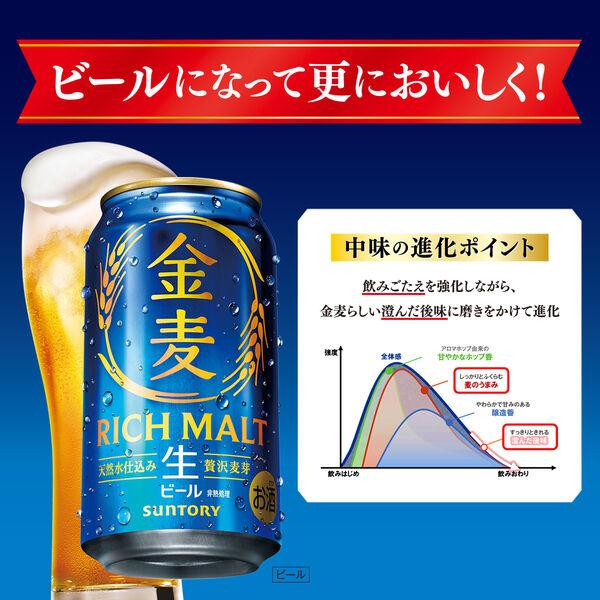 LOHACO - ビール サントリー 金麦 500ml 缶 2ケース(48本)