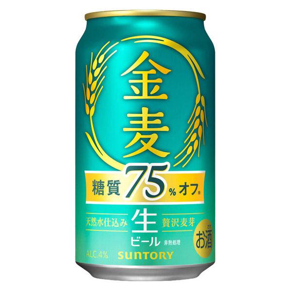 LOHACO - ビール サントリー 金麦 糖質75％オフ 350ml 缶 2ケース(48本