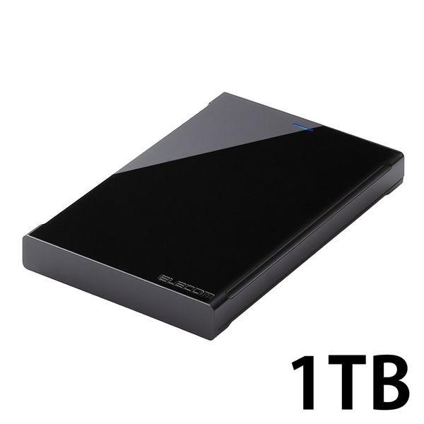 エレコム ELECOM ポータブルHDD 1TB ELP-CED010UBK