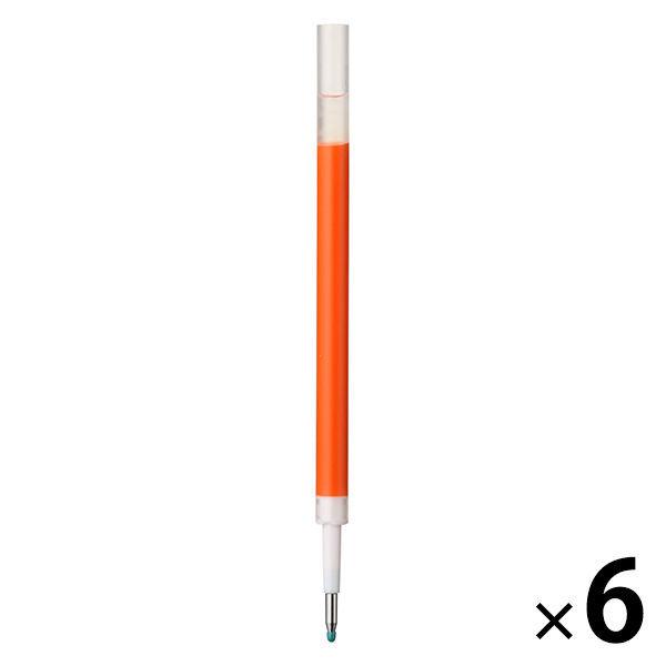 無印良品 セール 登場から人気沸騰 替芯 ゲルインキボールペン 0.5mm オレンジ 6本 良品計画 送料無料新品