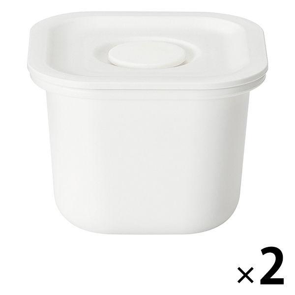 LOHACO - 無印良品 ポリプロピレン保存容器になるバルブ付弁当箱・白