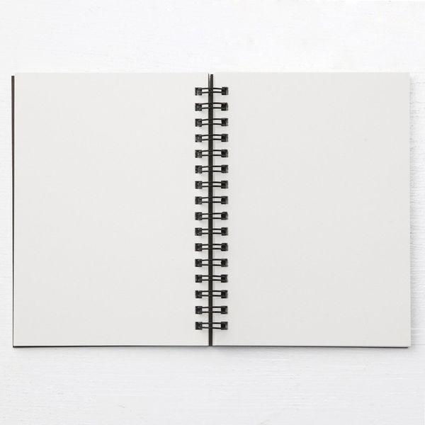LOHACO - 無印良品 ダブルリングノート 無地 A6 ダークグレー 80枚 1