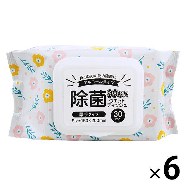 アウトレット 通販 激安 グリーンワン おでかけウェットティッシュ 1セット 6パック 30枚入 6