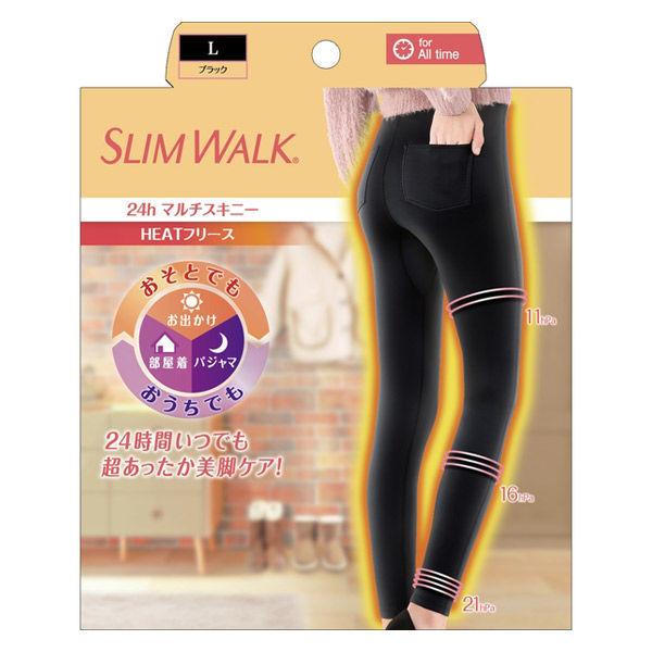 【数量限定】 SLIMWALK（スリムウォーク）24h マルチスキニー HEATフリース Lサイズ ピップ