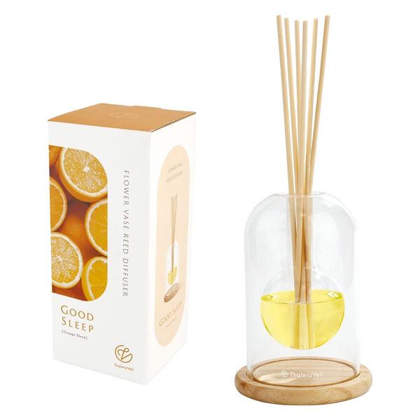 ディフューザー キシマ フラワーベースリードディフューザー Good Sleep オレンジ 1個