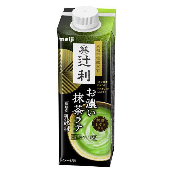 LOHACO - 明治 辻利 お濃い抹茶ラテ 210ml 1セット（24本）