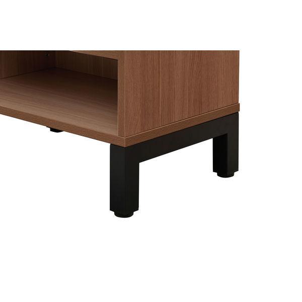 長く使える設計！アール・エフ・ヤマカワ ミーツ シューズラック シングル ウォルナット幅250×奥行326×高さ142mm 1台 6人用 6足収納 立ったまま調節