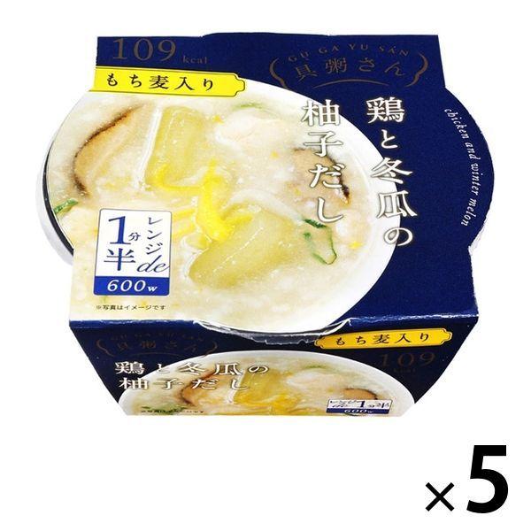 具粥さん 鶏と冬瓜の柚子だし もち麦入り 109kcal 1セット（5個） レンジ対応 カップ入り 国分グループ本社