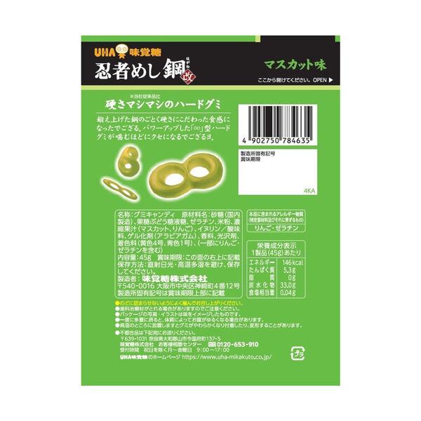 LOHACO - グミ 忍者めし鋼 マスカット UHA味覚糖 1袋 小袋 食べ切りサイズ