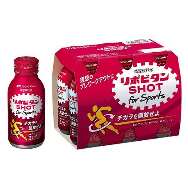 【ワゴンセール】大正製薬 リポビタンショット for Sports （100ml×6缶） 1パック（わけあり品）