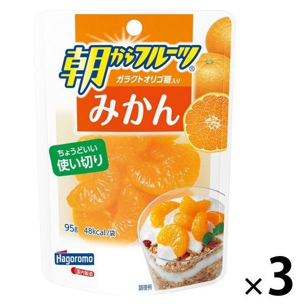 パウチ 朝からフルーツ みかん 使い切り 95g 1セット（3個） はごろもフーズ