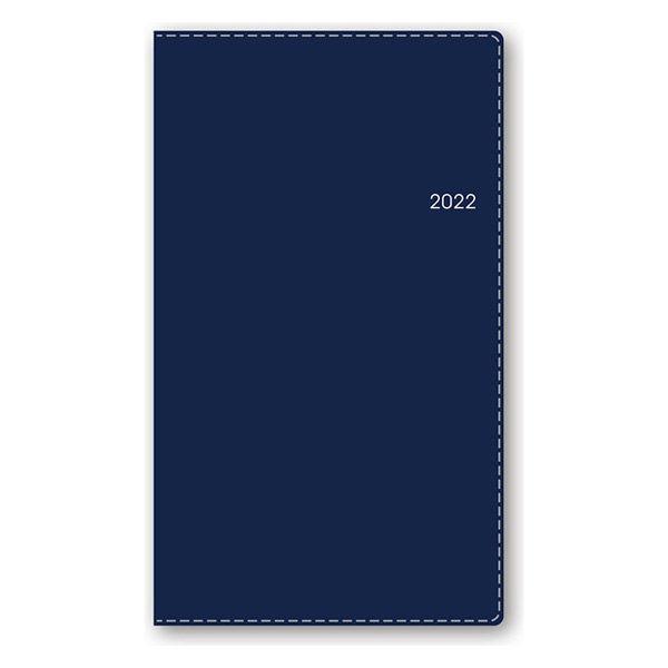 2022年度 手帳 12月始まり NOLTY 新色 ポケットカジュアル1 月曜始 ハンディ 至高 ネイビー 月間+週間レフト 1503