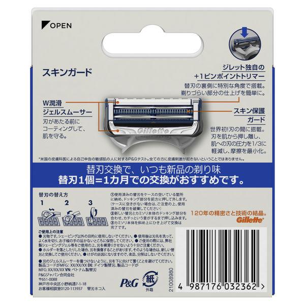 LOHACO - ジレット（Gillette）髭剃り 敏感肌用 スキンガード 替刃8個
