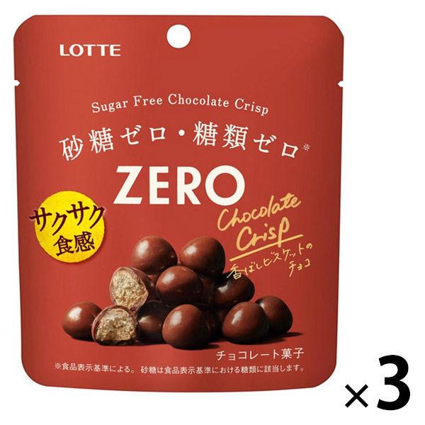 ゼロ シュガーフリーチョコレートクリスプ 3個 チョコレート お見舞い ロッテ 18％OFF