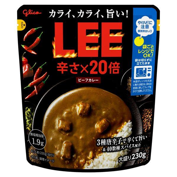 LOHACO - グリコ ビーフカレーLEE（リー）大盛り辛さ×20倍 1セット