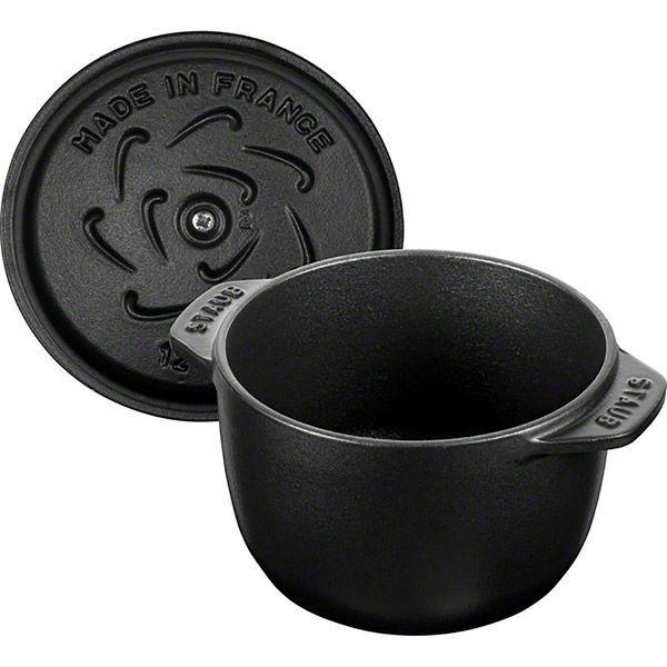 LOHACO - ストウブ Staub ラ ココット de GOHAN S ブラック 12cm 1個