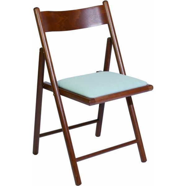 LaSedia フォールディングチェア エレメンツ ウォルナット/ブルーグレー elements/wal/bg 1脚（取寄品）