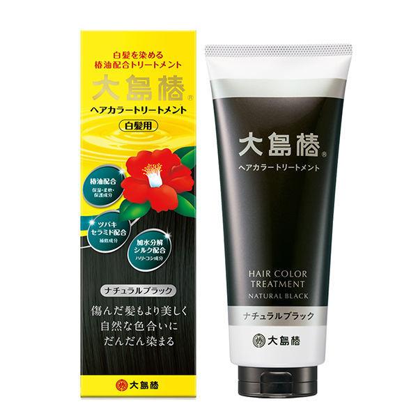 LOHACO - 大島椿 ヘアカラートリートメント ナチュラルブラック 180g