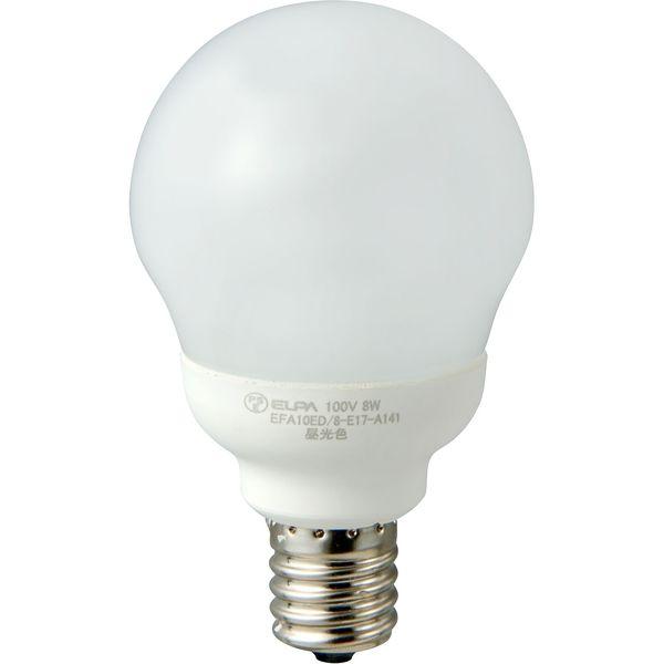 朝日電器 電球形蛍光灯Ｅ１７４０ EFA10ED/8-E17-A141 1個