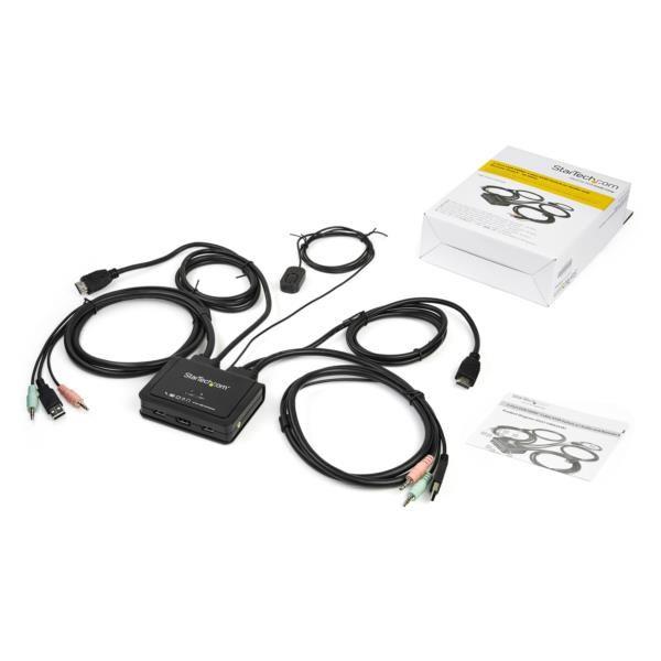 KVMスイッチ USB×2ポート HDMI対応 4K/60Hz SV211HDUA4K 1個 Startech.com