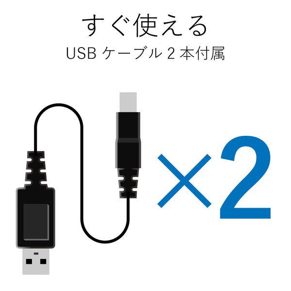 エレコム　USB2.0/1.1準拠手動USB切替器　2回路　U2SW-T2　
