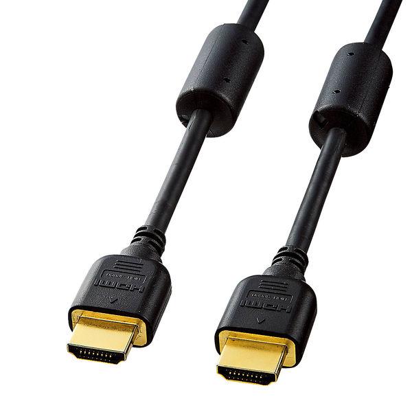 サンワサプライ　HDMIケーブル（4K・3D対応）　HDMI[オス]-HDMI[オス]　5m/ブラック　KM-HD20-50FCK　