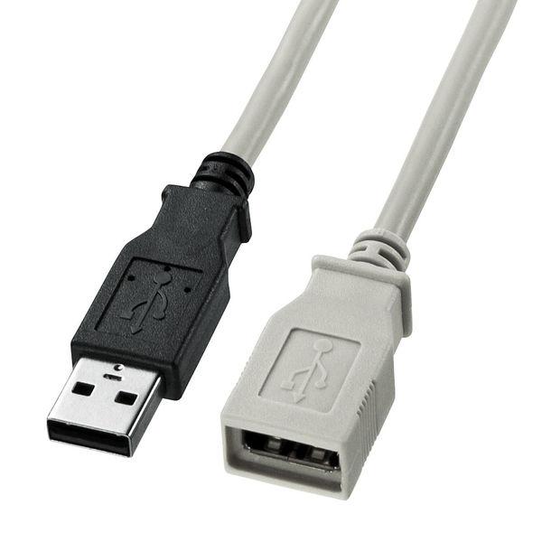 USB Aケーブル　USB-A（オス）USB-A（メス）　0.3m　USB2.0　KU-EN03K　サンワサプライ　1本