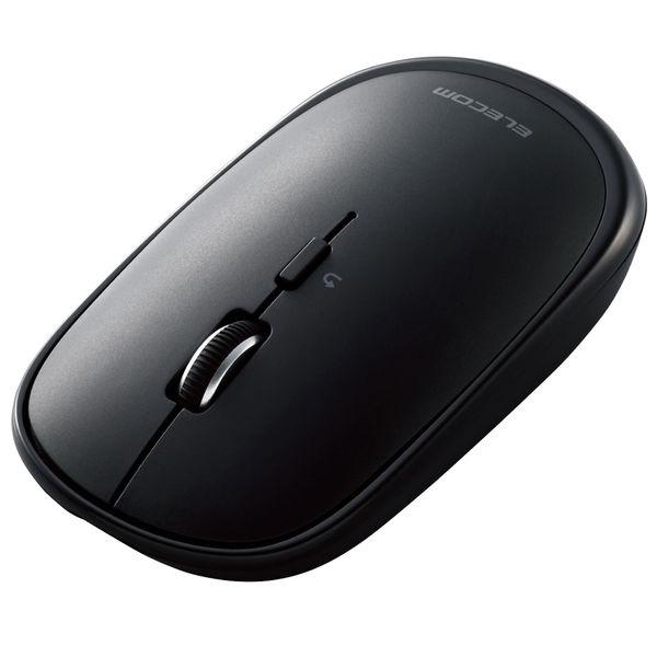 ワイヤレスマウス 無線 Bluetooth 充電式 薄型 4ボタン ブラック エレコム M-TM15BBBK 1個