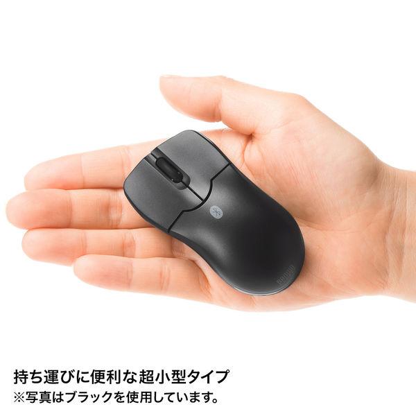 ワイヤレスマウス　無線　Bluetooth　3ボタン　超小型サイズ　ブルーLED　MA-BTBL27R　サンワサプライ　1個