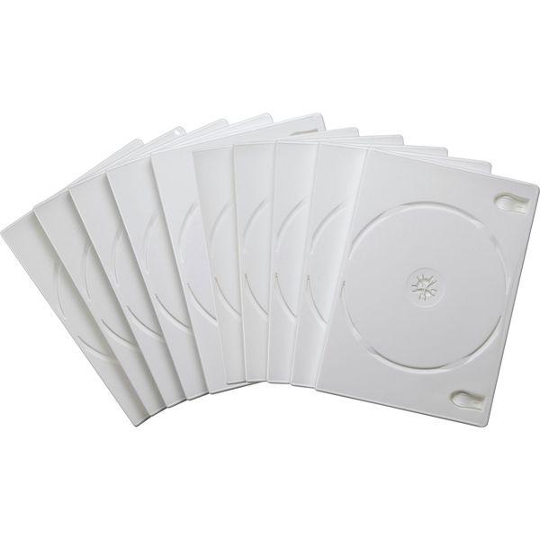 サンワサプライ DVDトールケース（2枚収納・10枚セット・ホワイト） DVD-TN2-10WN 1個