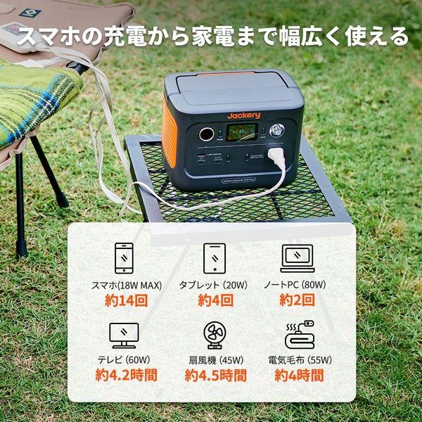 Jackery ポータブル電源 リン酸鉄モデル 288Wh 40Wソーラーパネル 