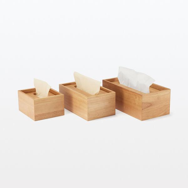 LOHACO - 無印良品 木製ティシューボックス ソフトパックティシュー用